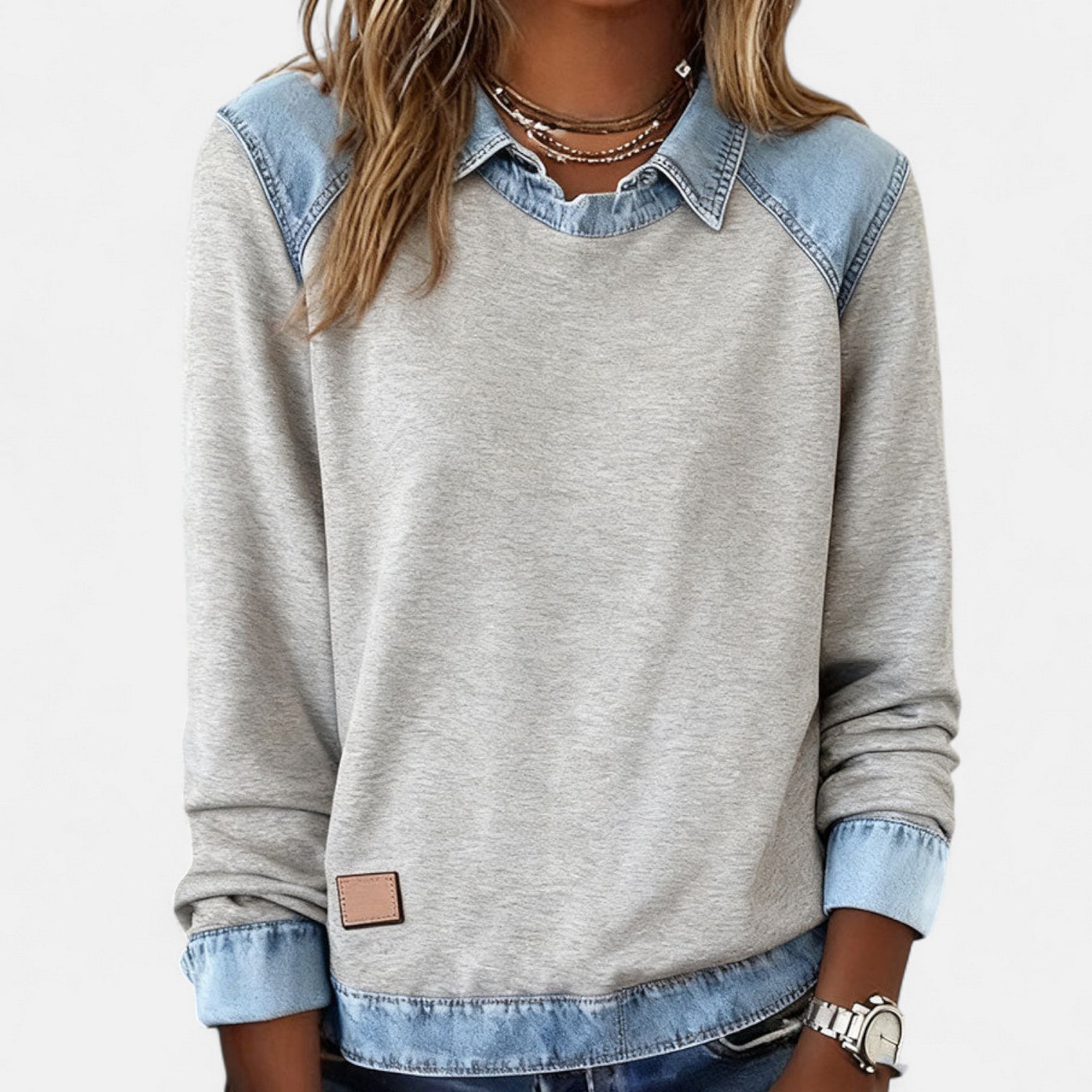 Collared Long Sleeve Knit Jumper