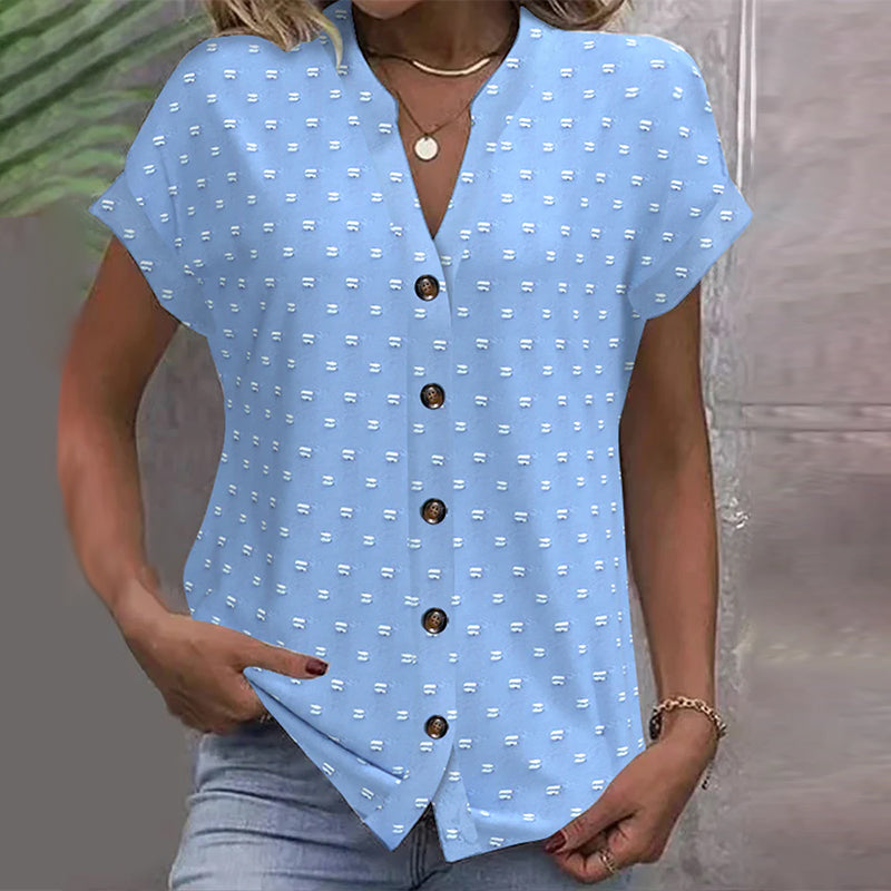 Women's Casual Blouse Drop Shoulder Cotton | Alba Muse