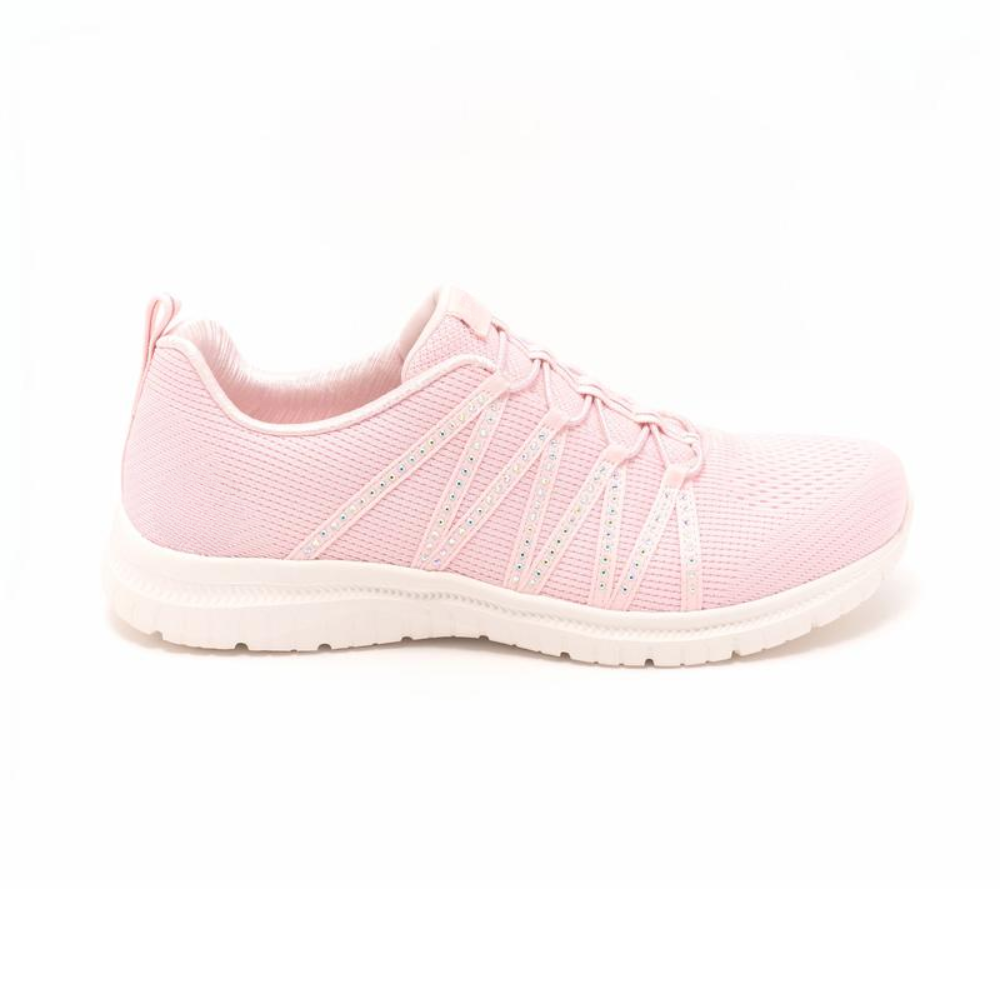 Women's shimmer knit trainers for casual and everyday styling