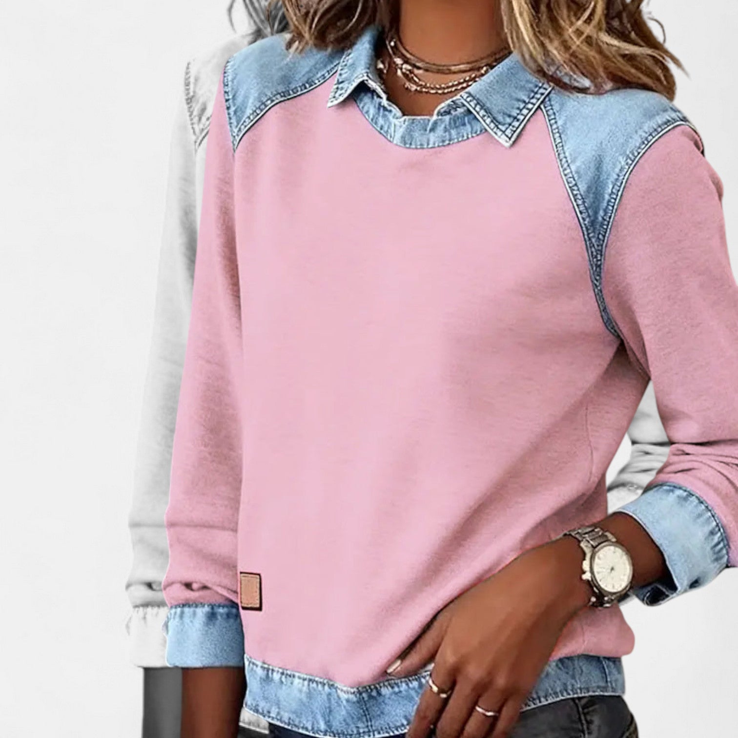 Collared Long Sleeve Knit Jumper