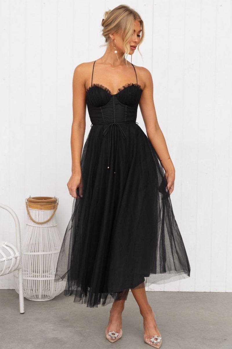 Women's Tulle Midi Dress