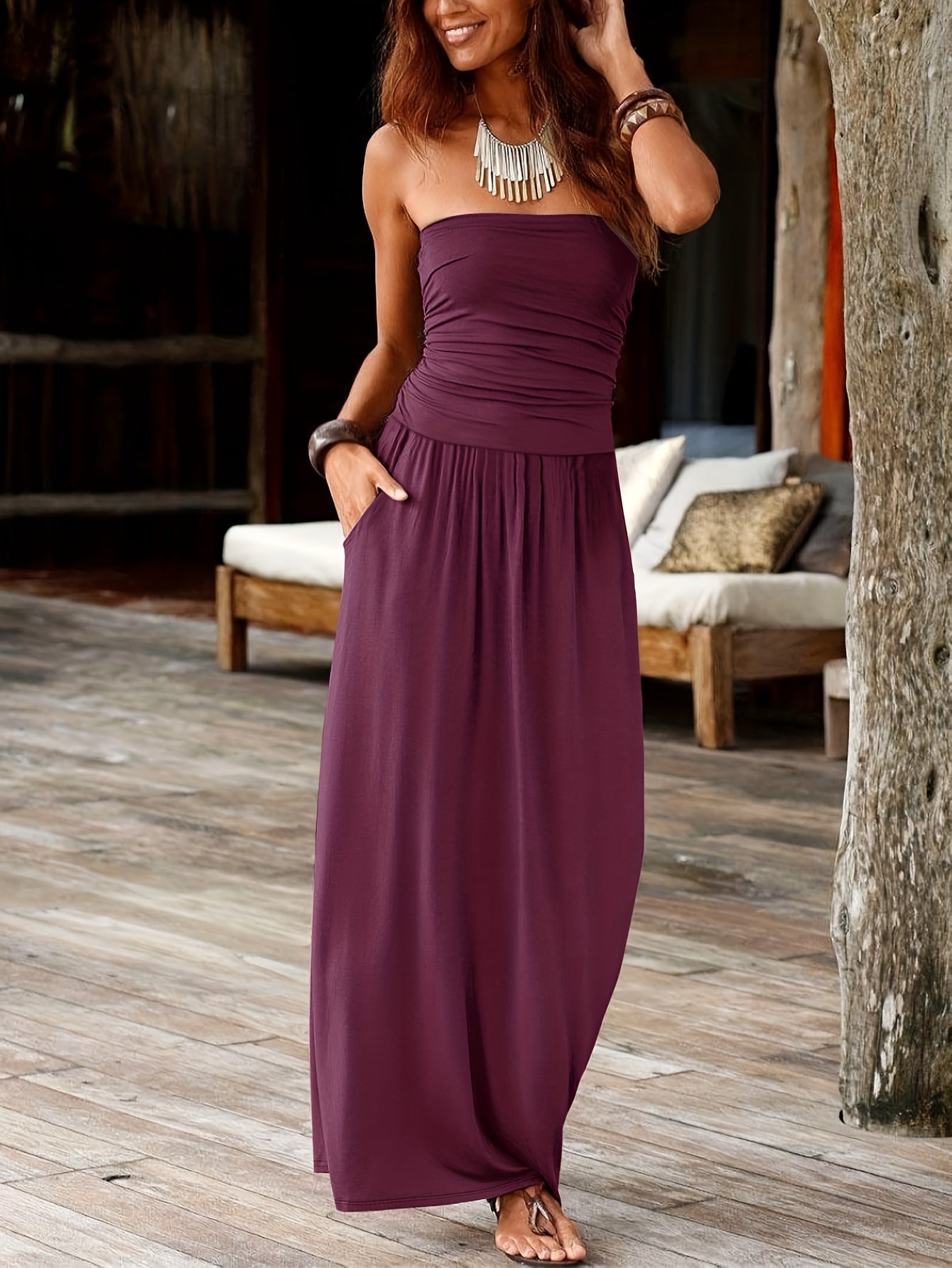 Sleek Stretch Bodycon Midi Dress in Fern Green, styled view