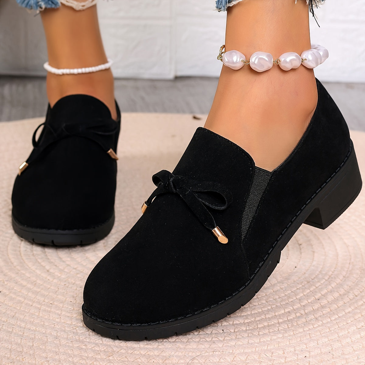 Black Slip-On Loafers