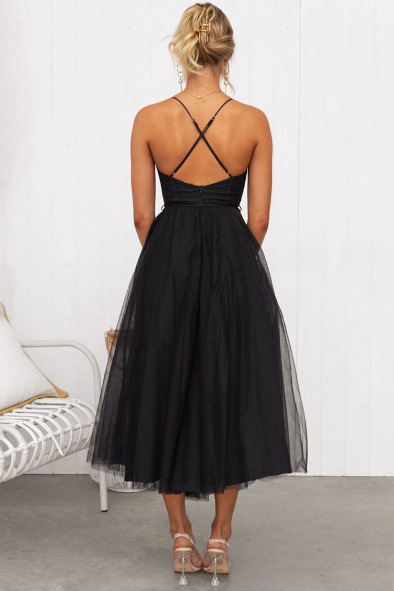 Women's Tulle Midi Dress