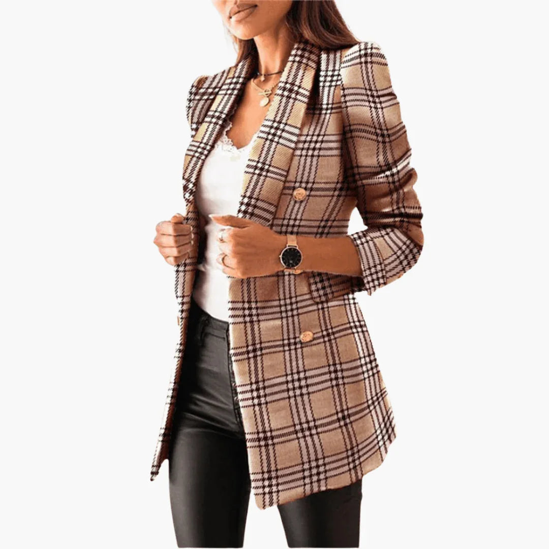 Khaki Tweed Blazer