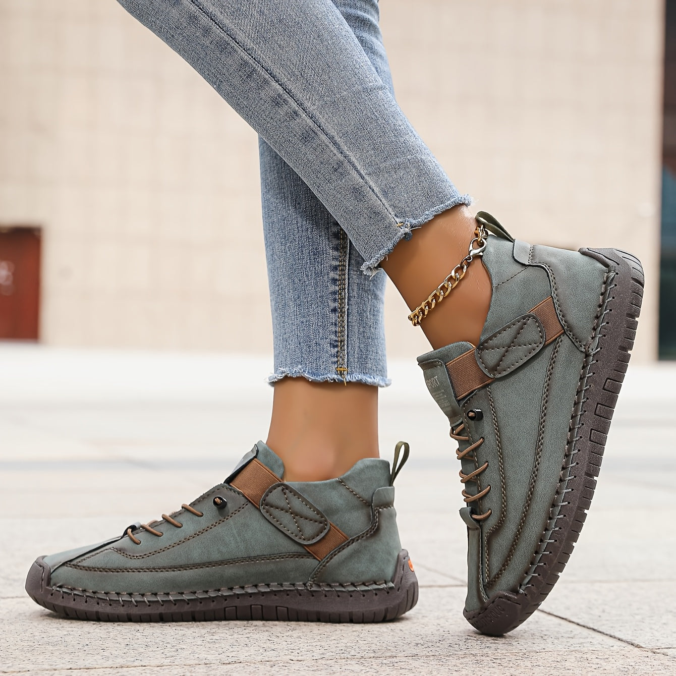 Women's orthopaedic comfort sneakers slip-on cushioned trainers