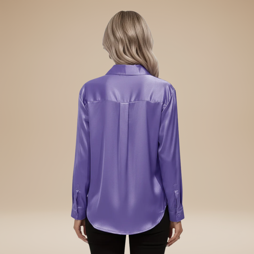 Elegant Women's Satin Shirt