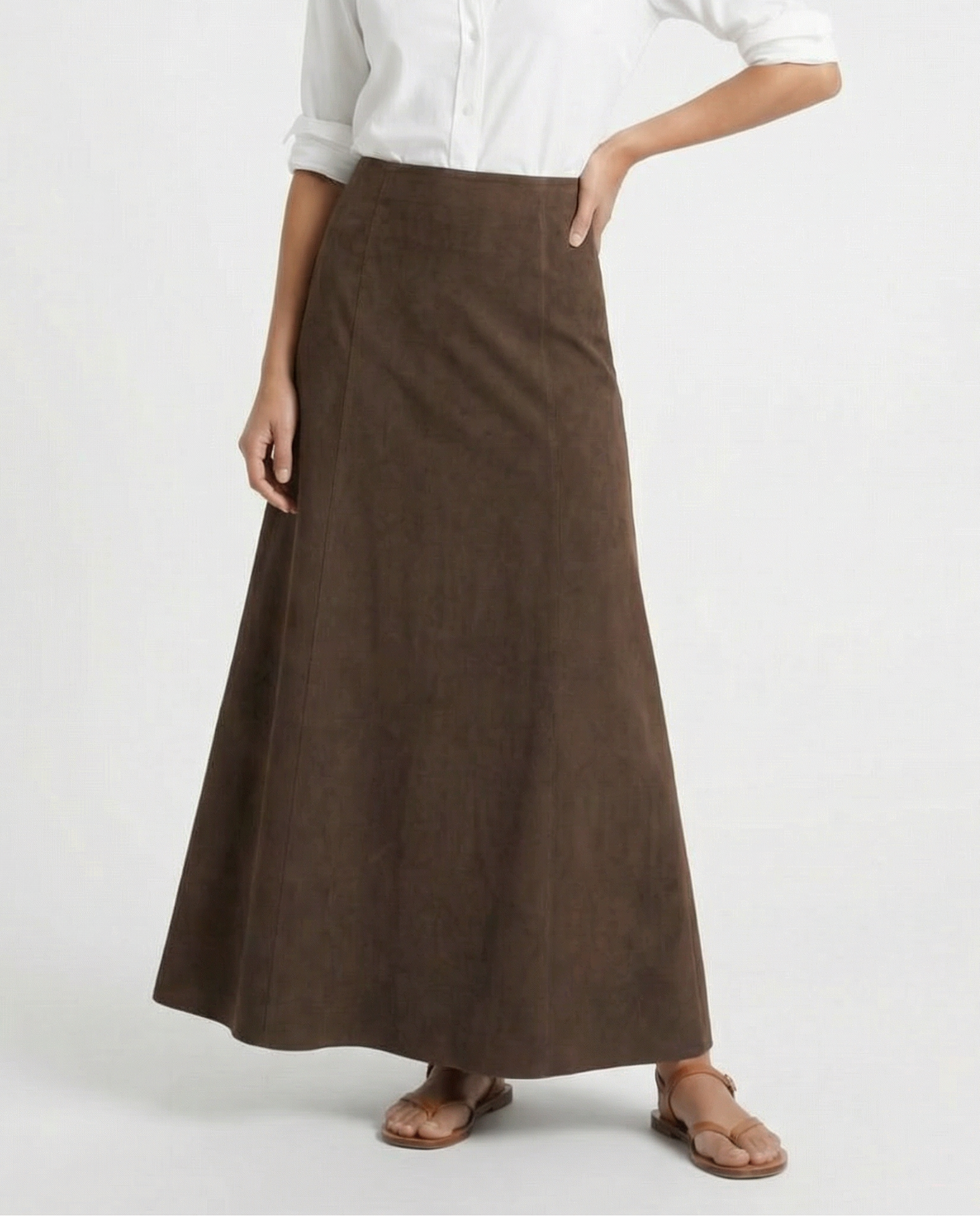 The Kiera Suede Skirt