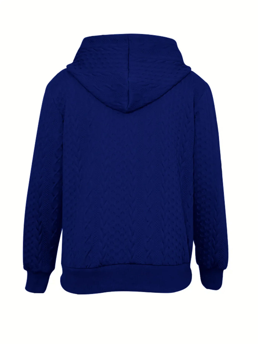 White Jacquard Hooded Jacket