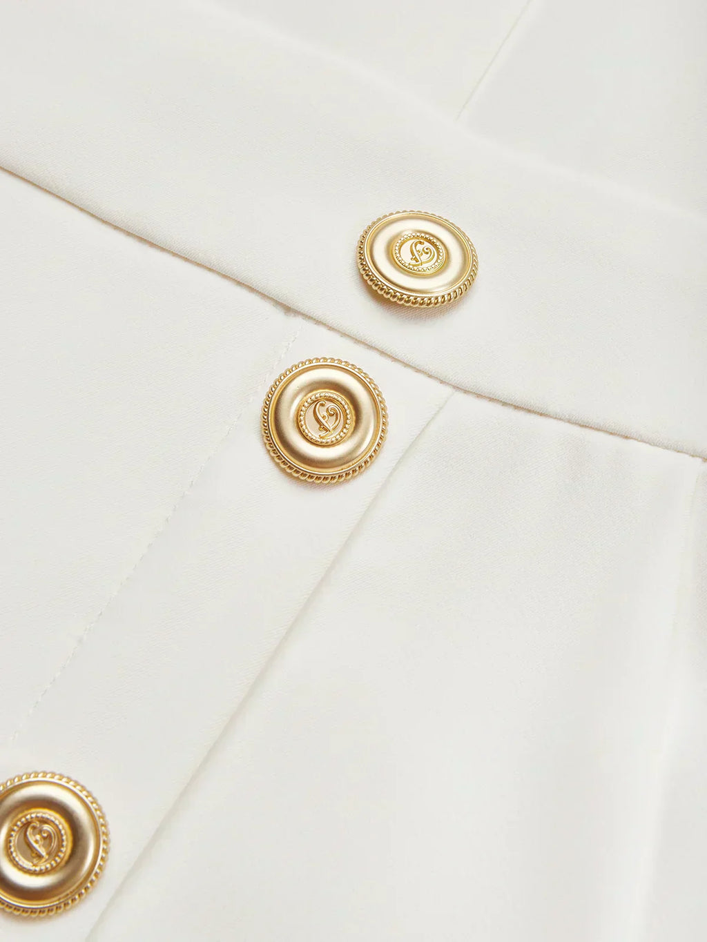 Solid Midi Dress with Button Slit
