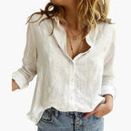 Women's Vintage Floral Long Sleeve Blouse – Classic