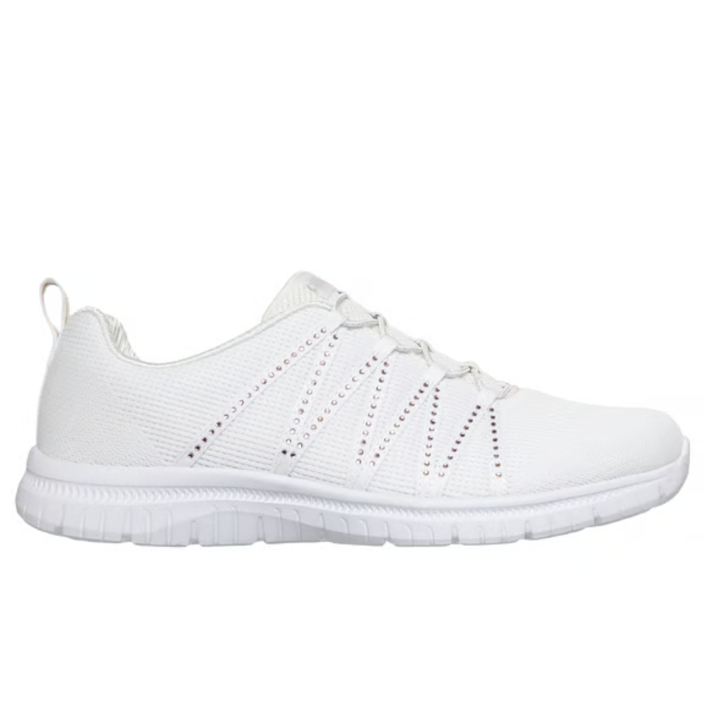 Women's knit trainers back view lightweight and breathable