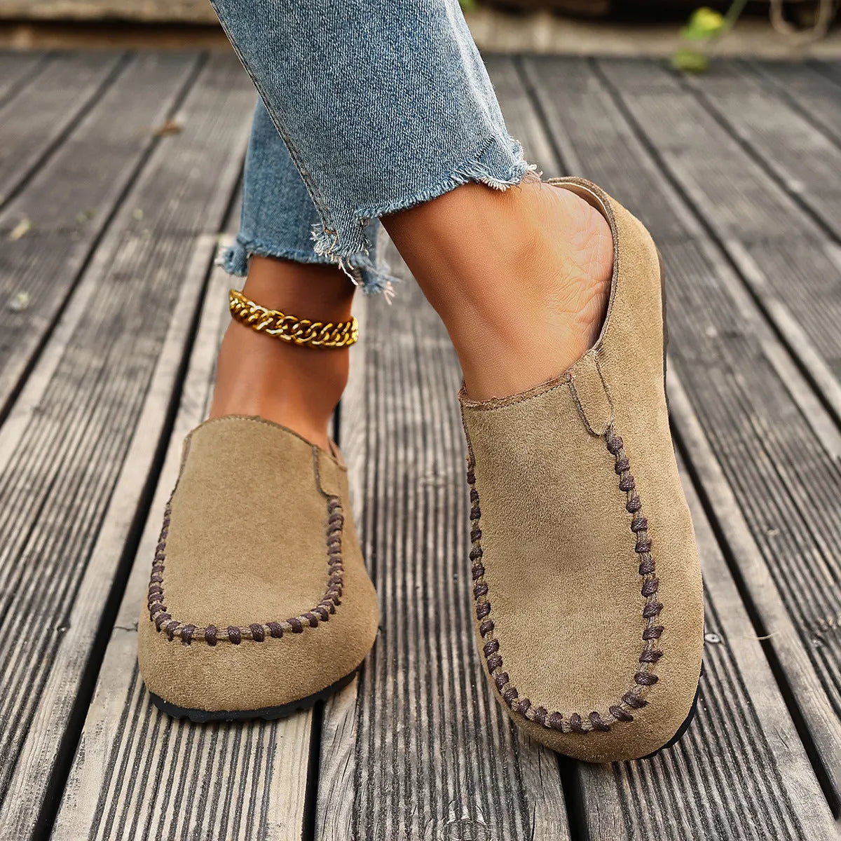 Brown Slip-On Loafers