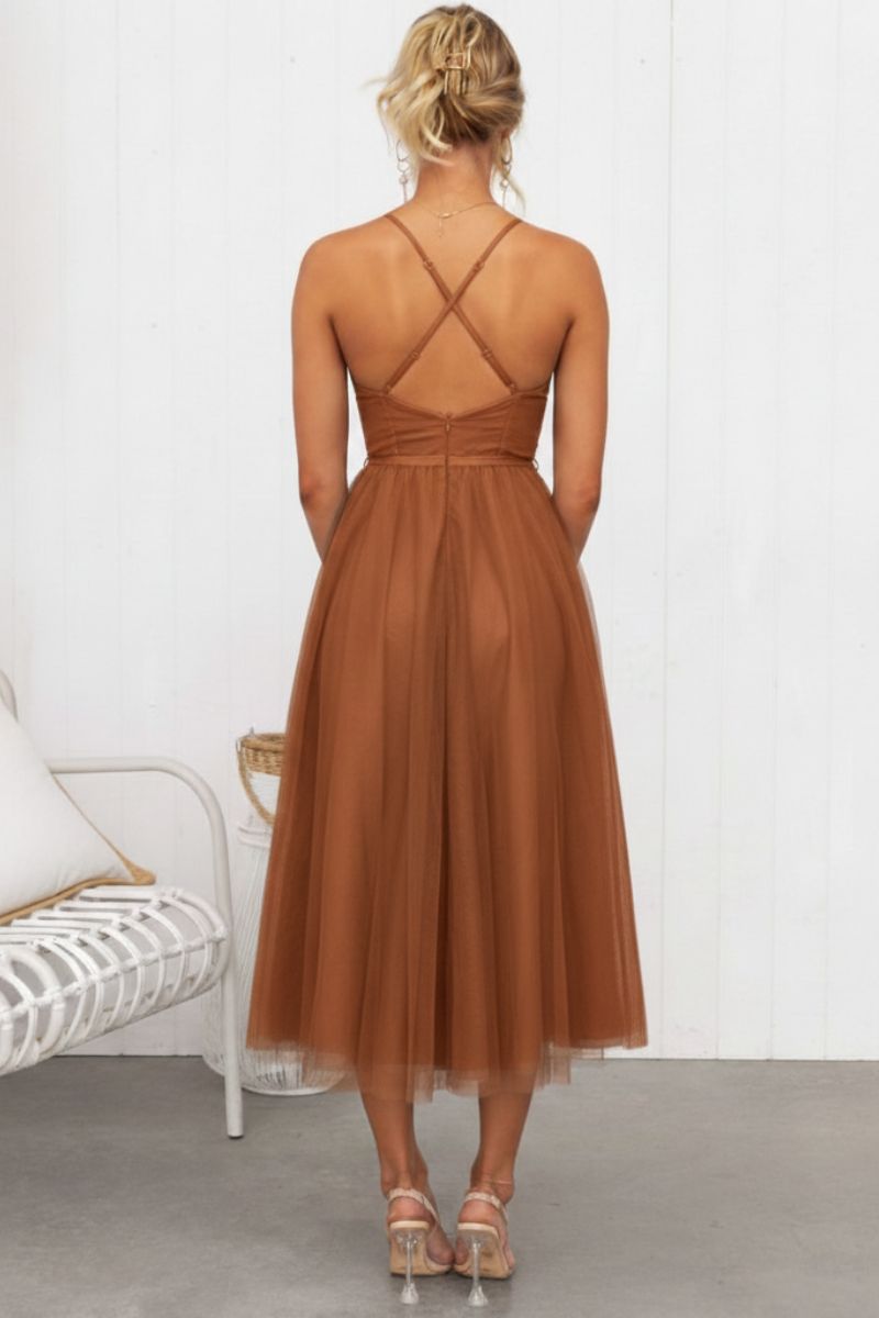 Women's Tulle Midi Dress