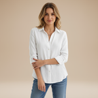 Women's classic button-up shirt, lifestyle shot