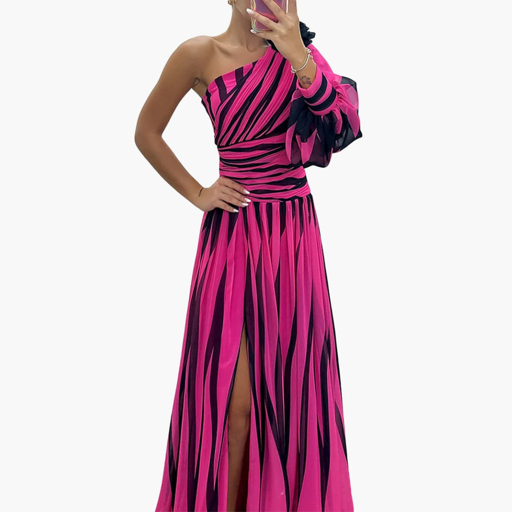 Side split maxi dress lifestyle shot