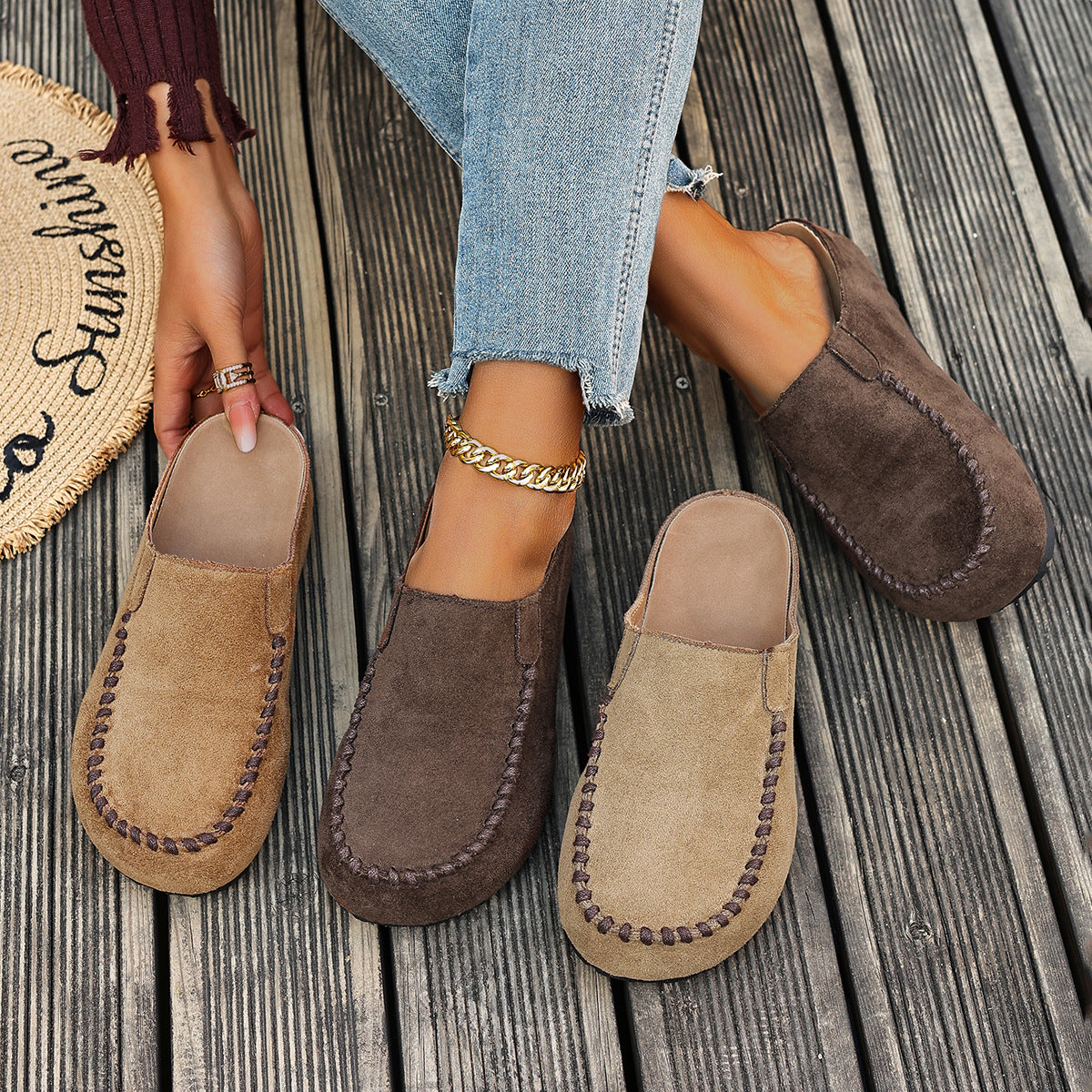 Brown Slip-On Loafers