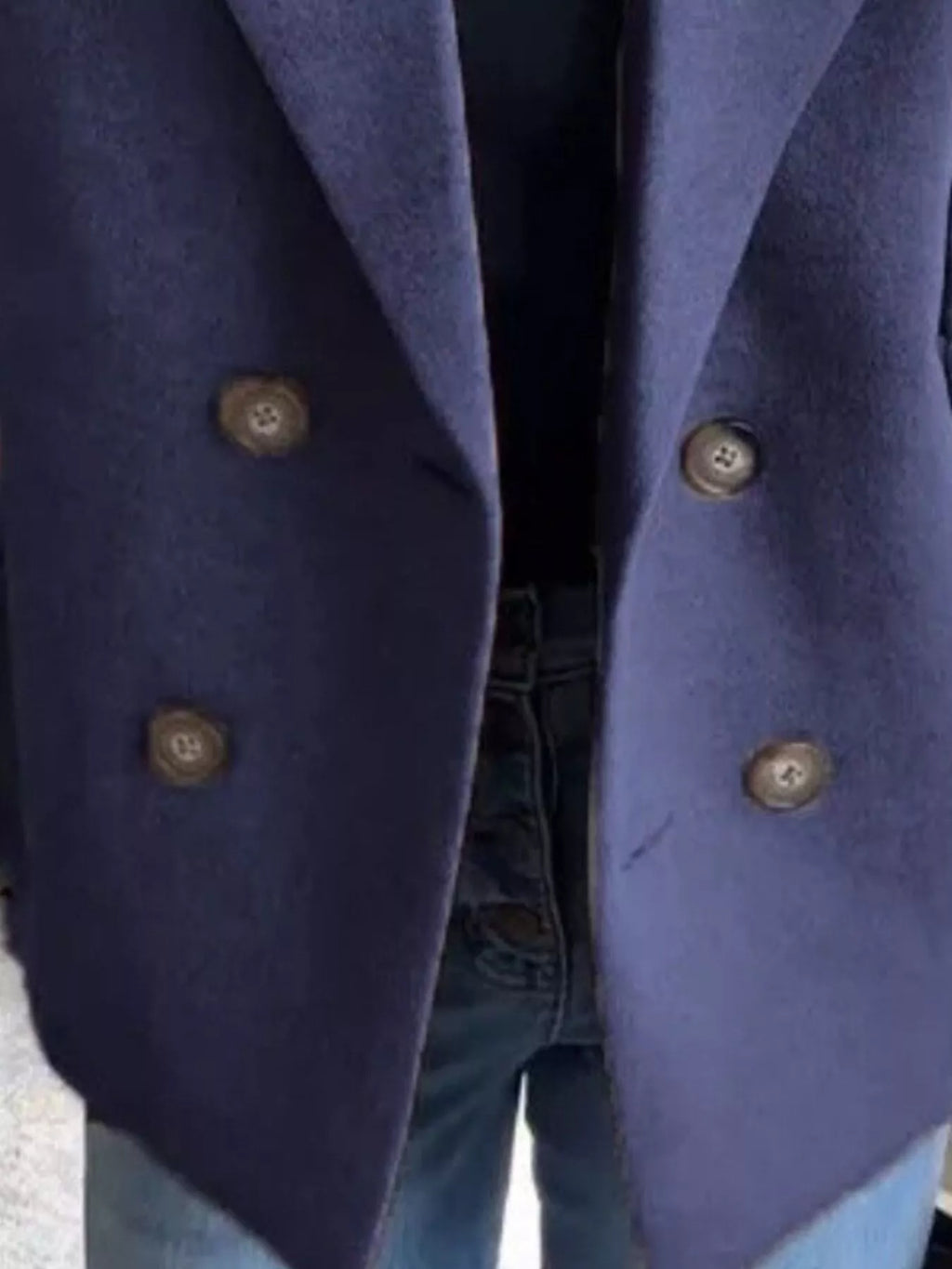 Grey Shawl Collar Coat
