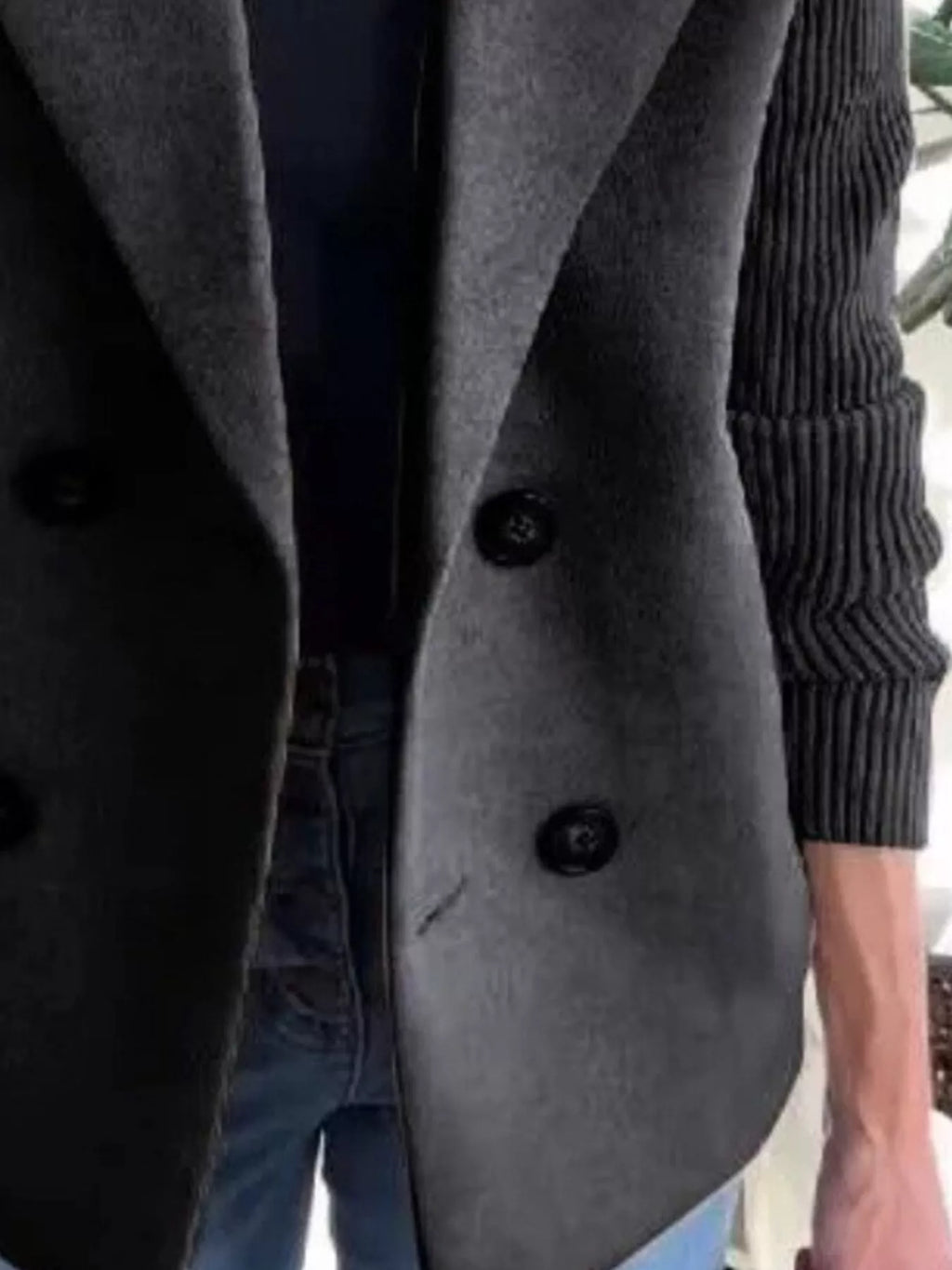 Chocolate Shawl Collar Coat
