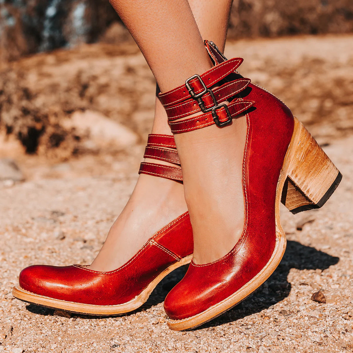 Women's elegant sandals showing strap and sole detail