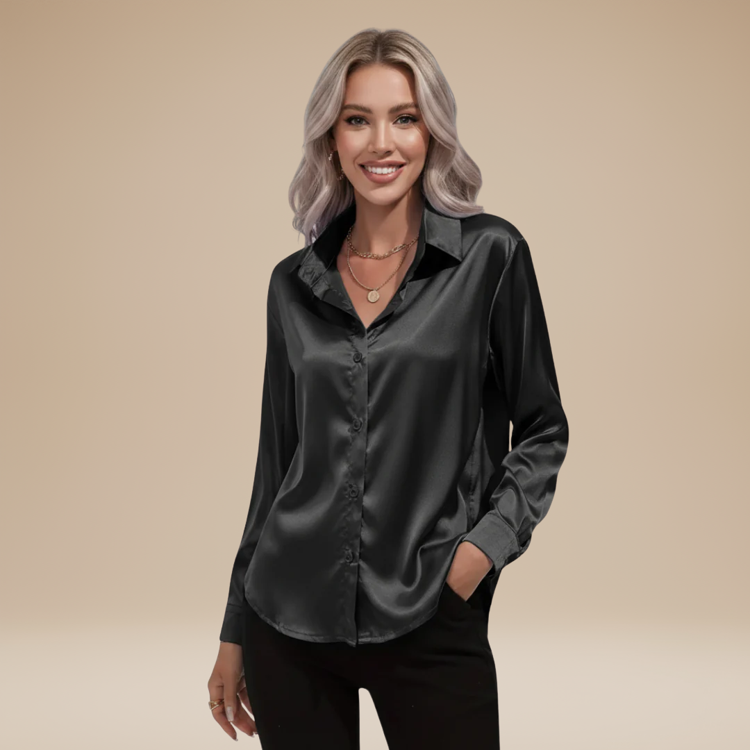 Elegant Women's Satin Shirt