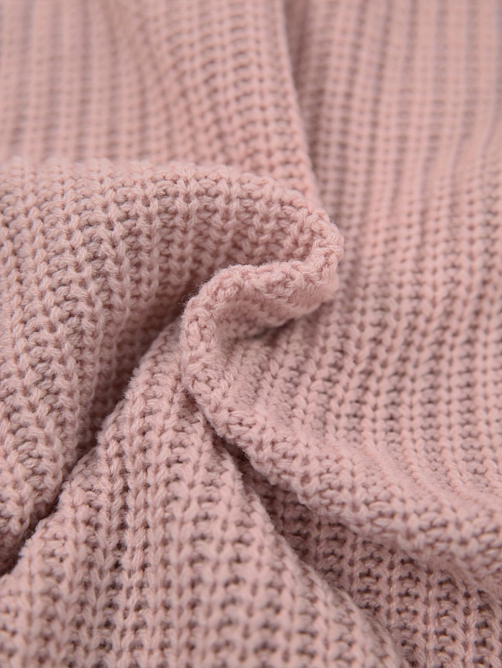 Relaxed half roll neck ribbed jumper dress with ribbed knit