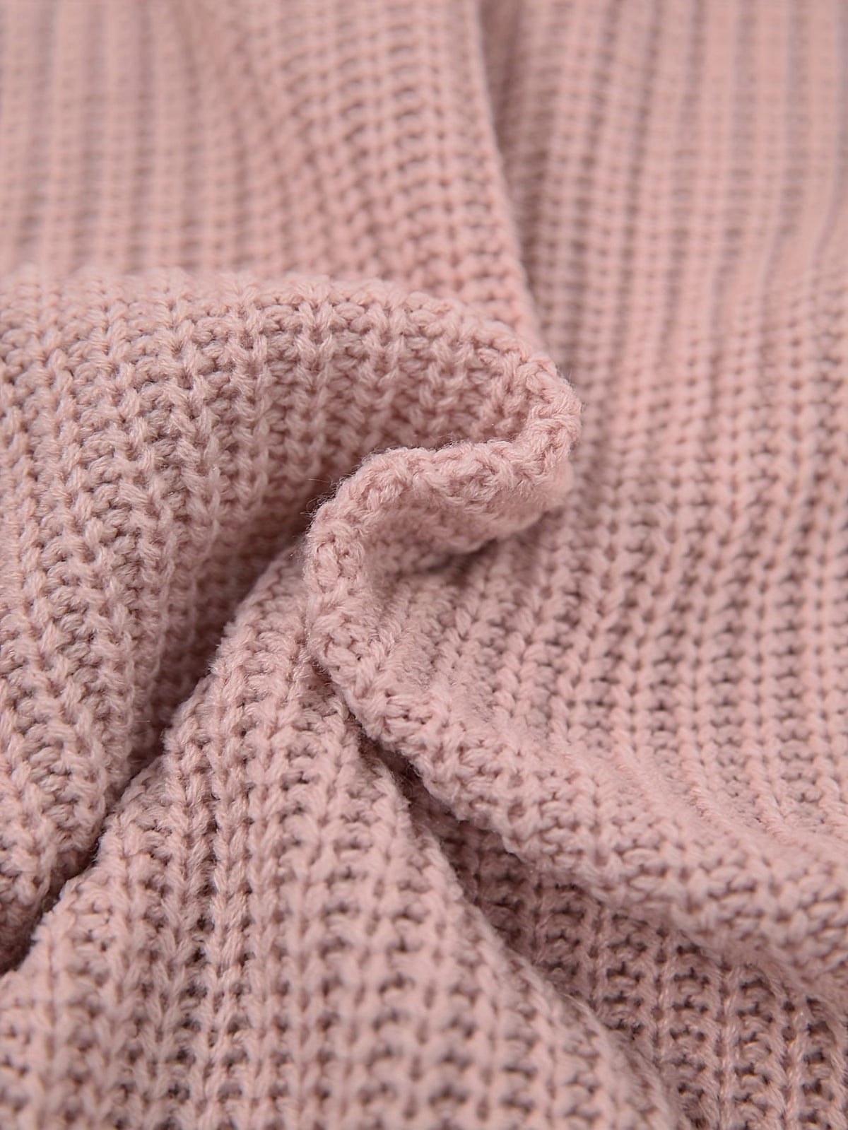 Relaxed half roll neck ribbed jumper dress with ribbed knit