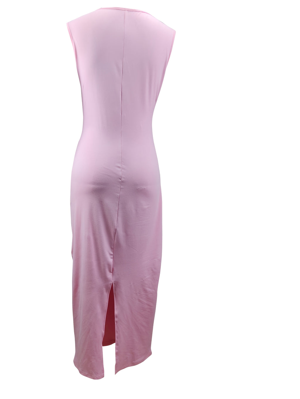 Sleeveless Ruched Bust Pencil Midi Dress