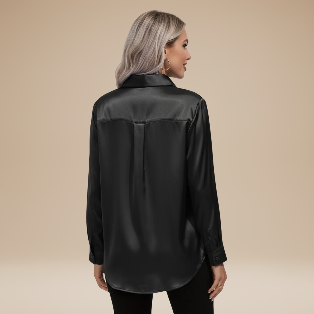 Elegant Women's Satin Shirt