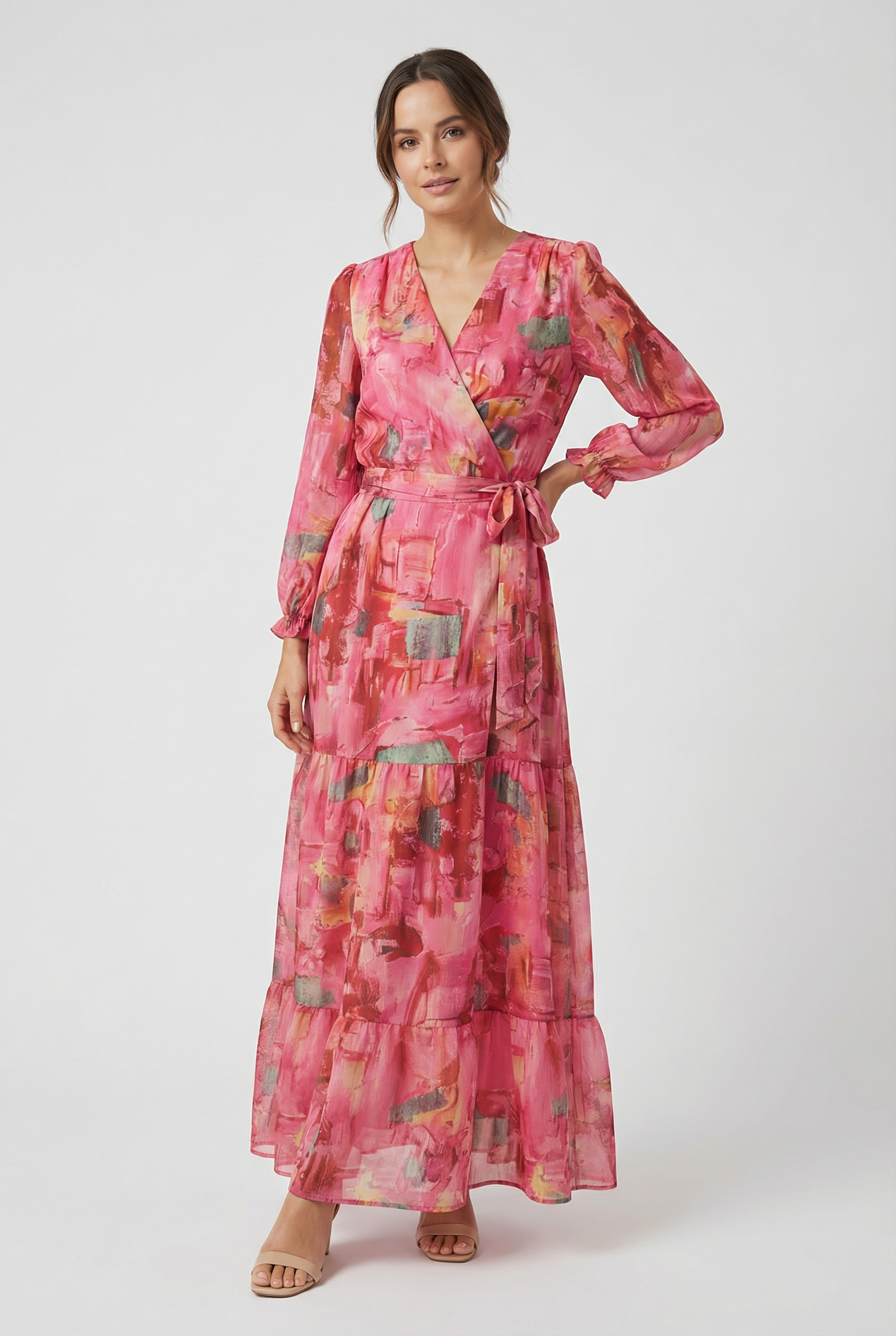Women's Lightweight Pink Maxi Dress