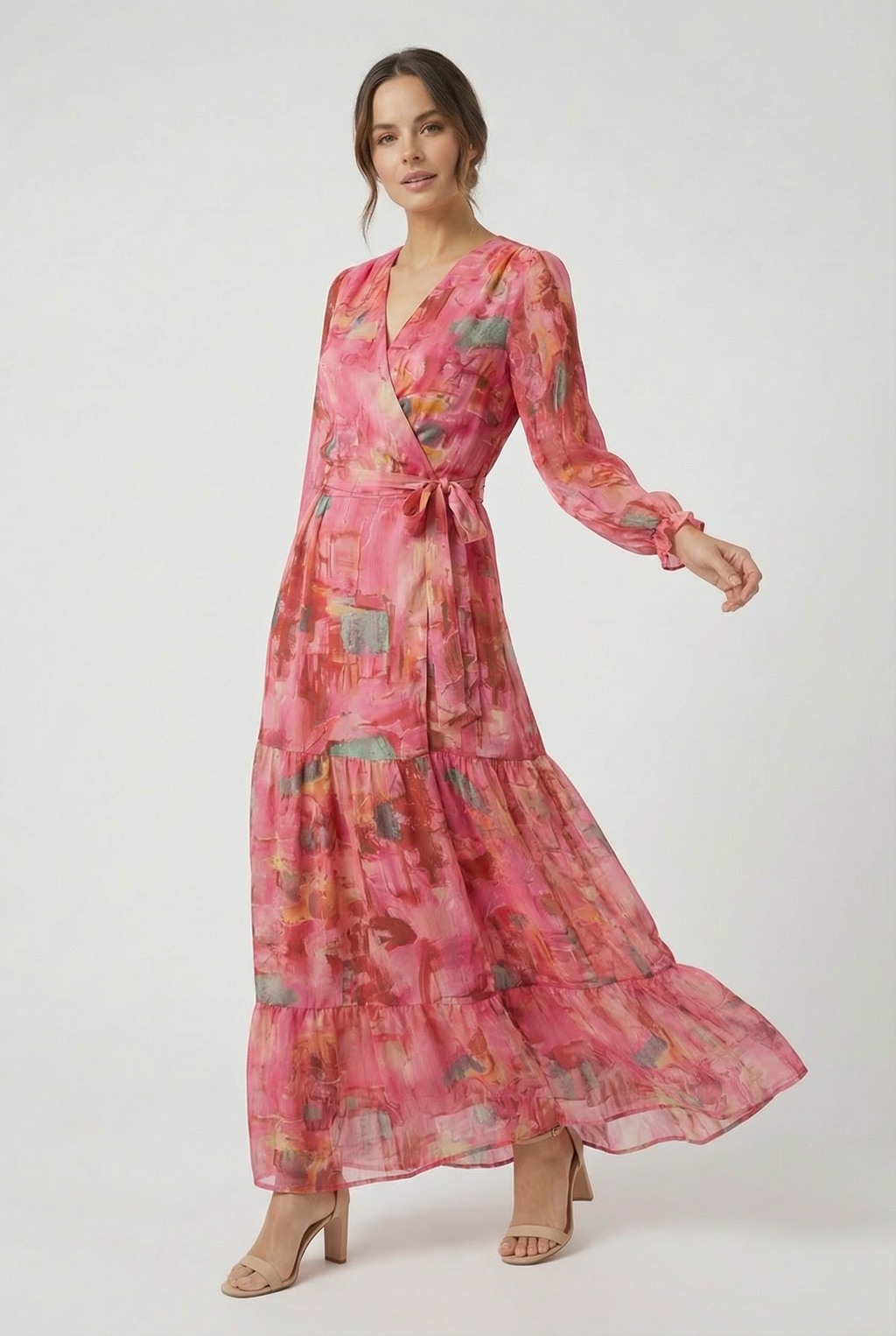 Women's Lightweight Pink Maxi Dress