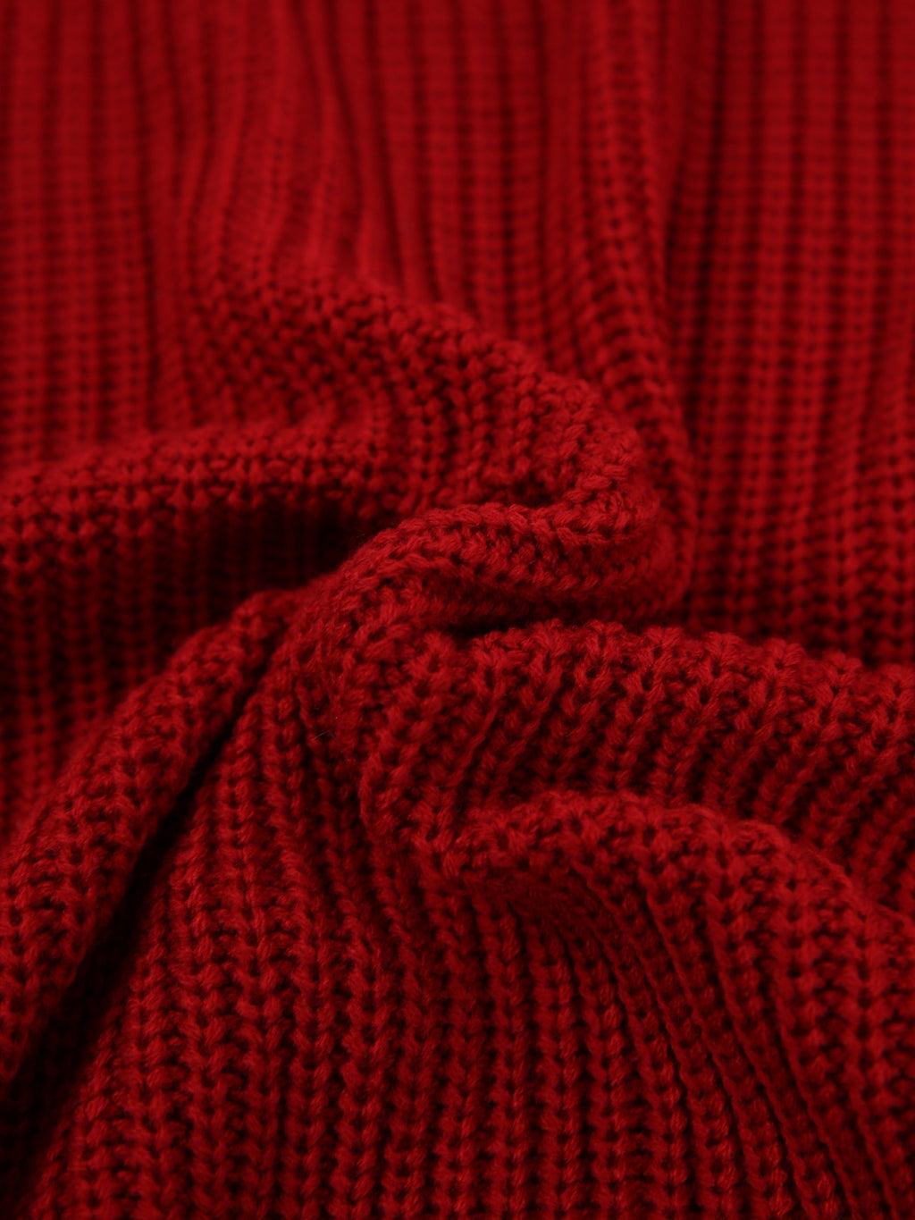 Relaxed half roll neck ribbed jumper dress with long sleeves