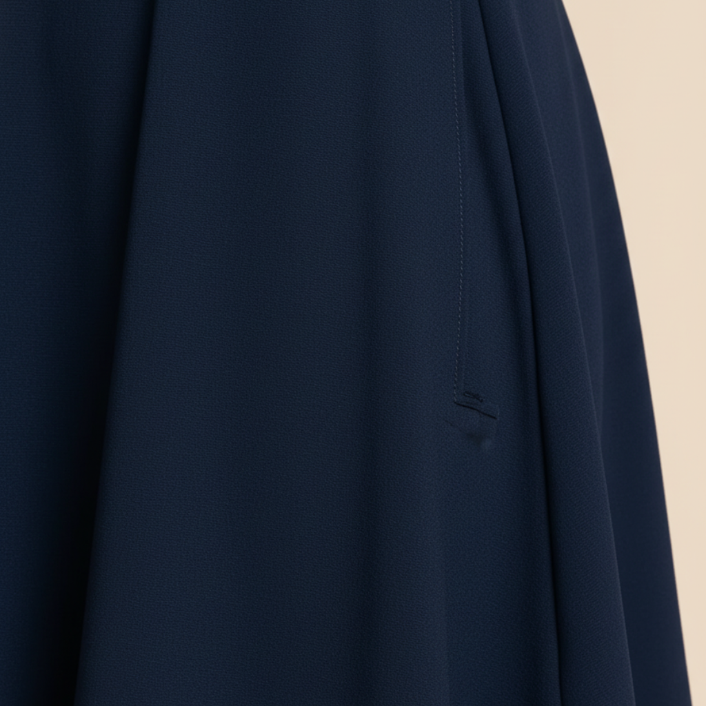 Halter neck layered skirt dress, back view