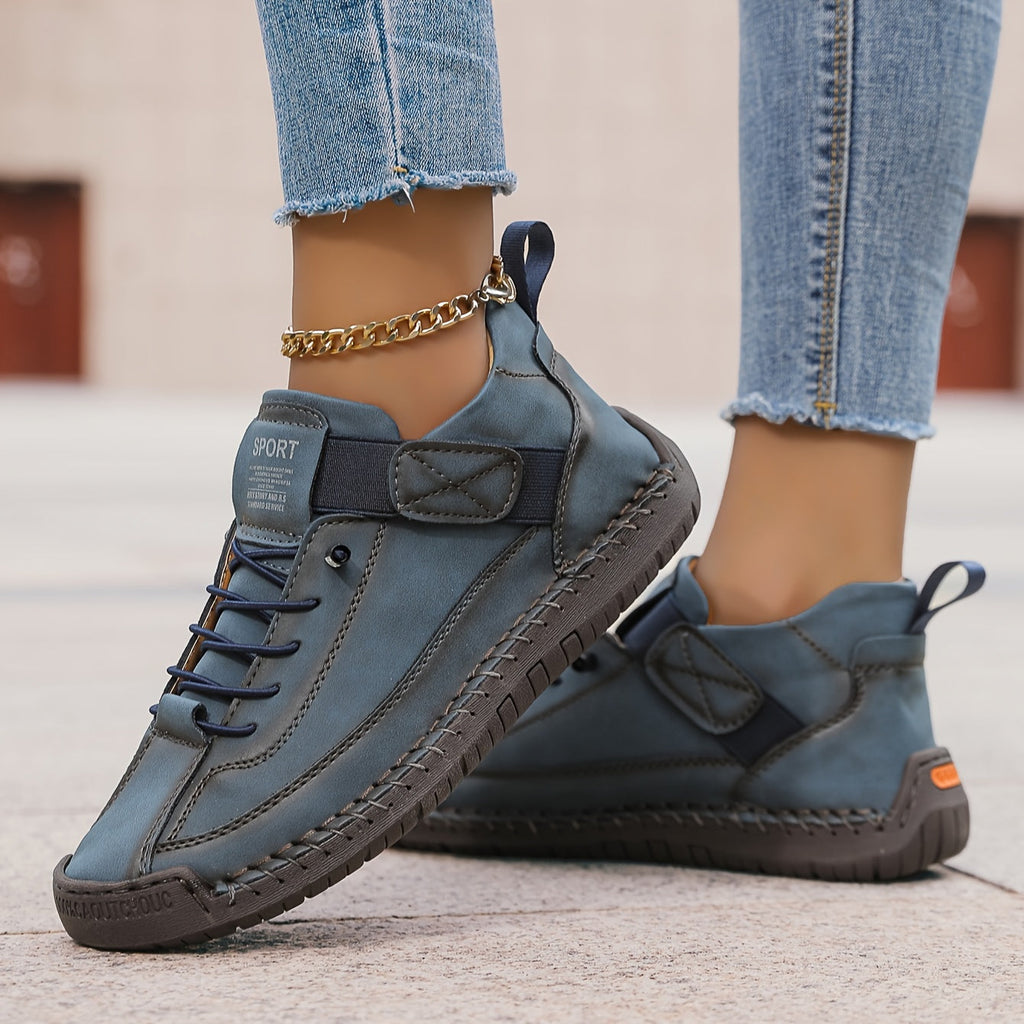 Women's orthopaedic comfort shoes with adjustable velcro strap
