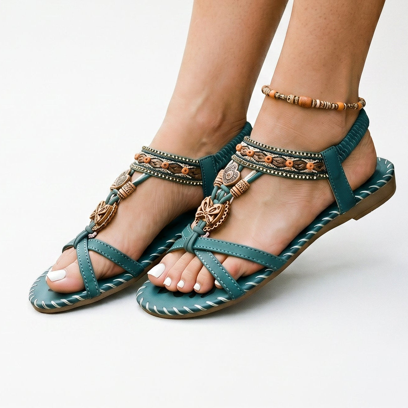 Stylish orthopedic comfort sandals in light black, side view