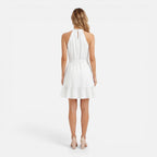 Women's halter neck mini dress polished look