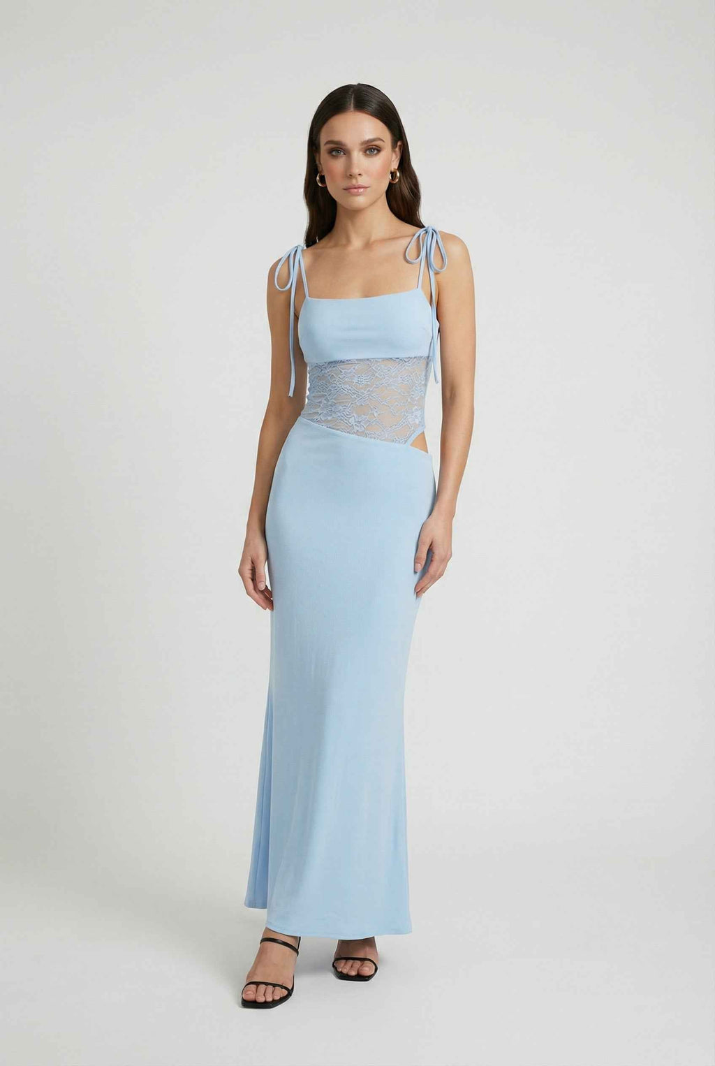 Blue Aura Bodycon Maxi Dress