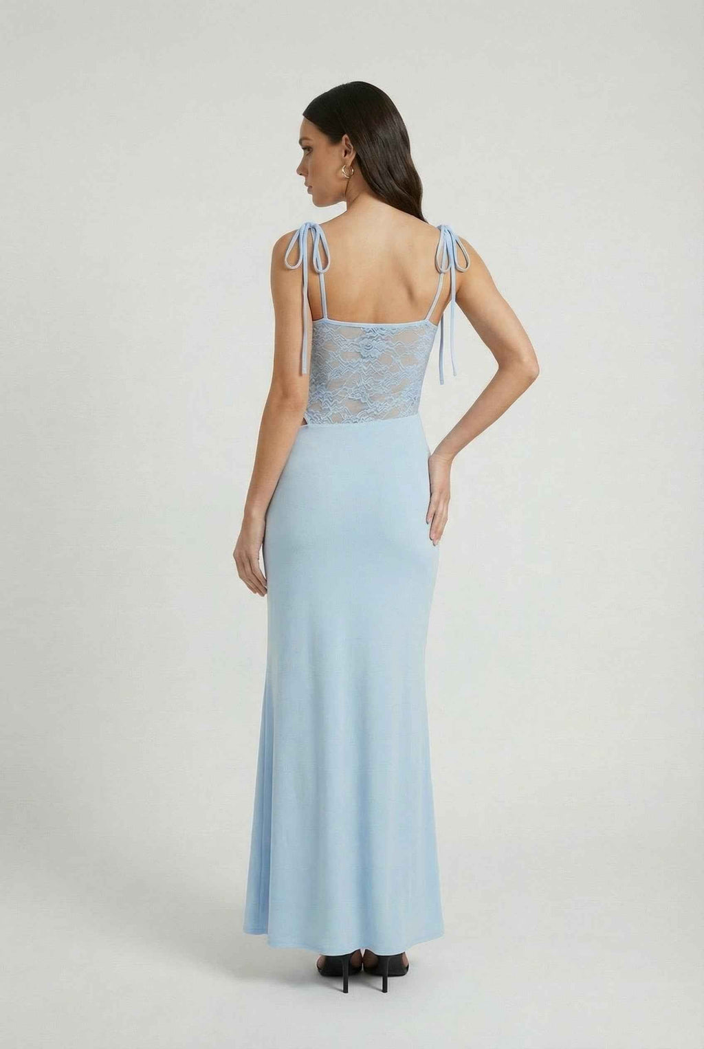 Blue Aura Bodycon Maxi Dress