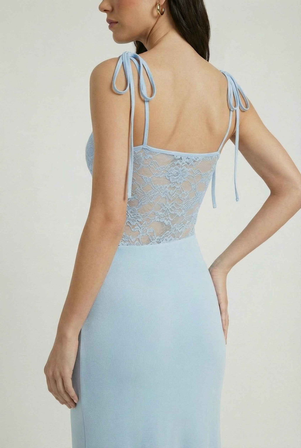 Blue Aura Bodycon Maxi Dress