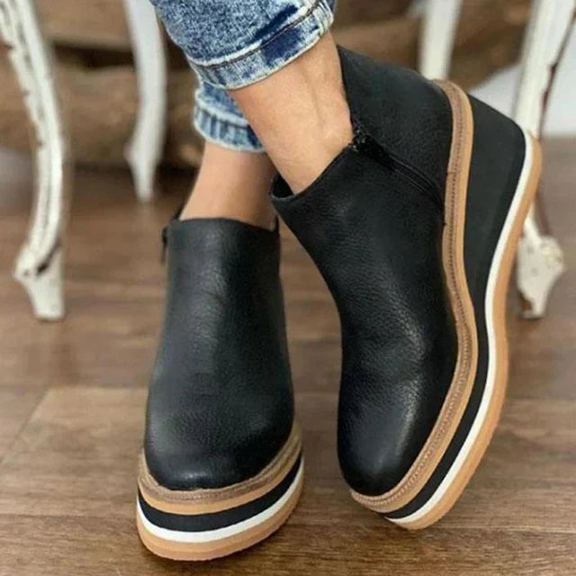 Women's Waterproof Side-Zip Boots — worn on model