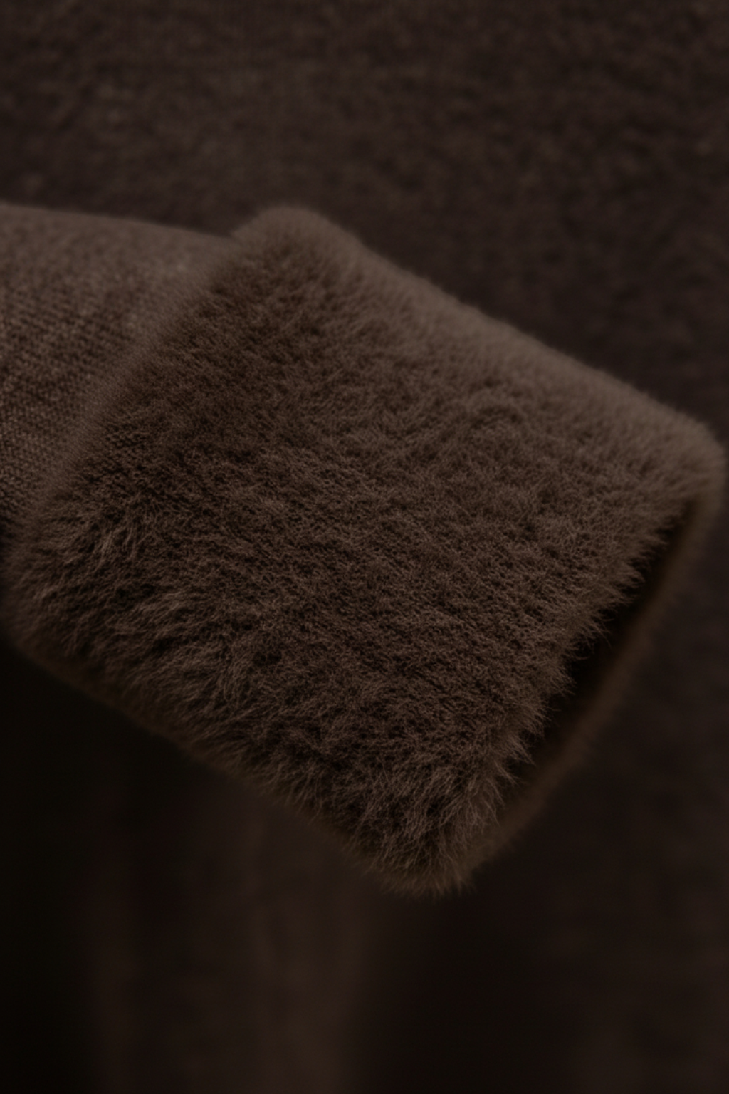 Brown Fleece Lined Thermal Turtleneck