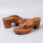 Block heel thong sandals – summer occasion footwear for women