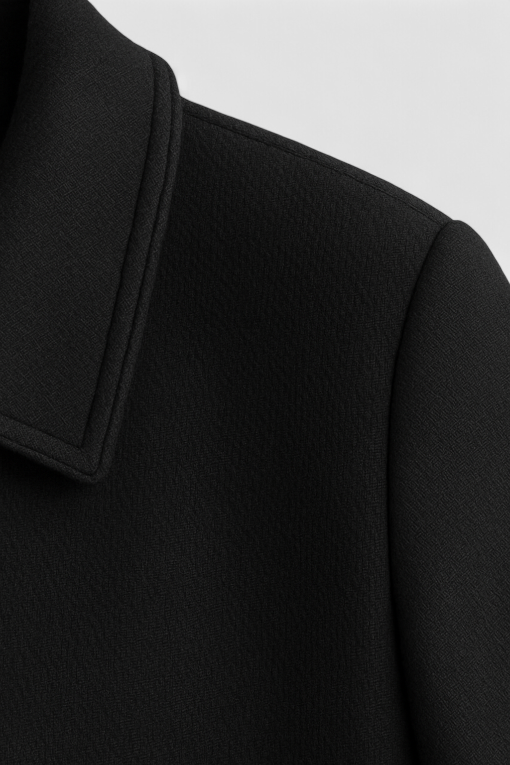 Casual Chic Lapel Jacket - Black