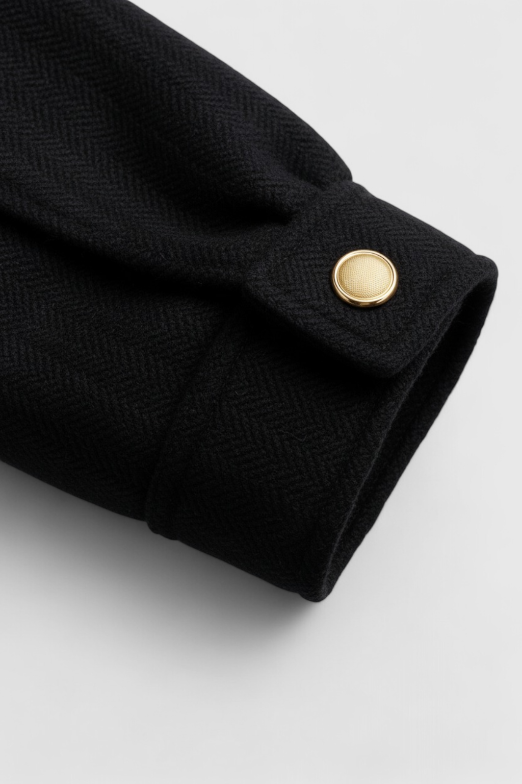 Casual Chic Lapel Jacket - Black