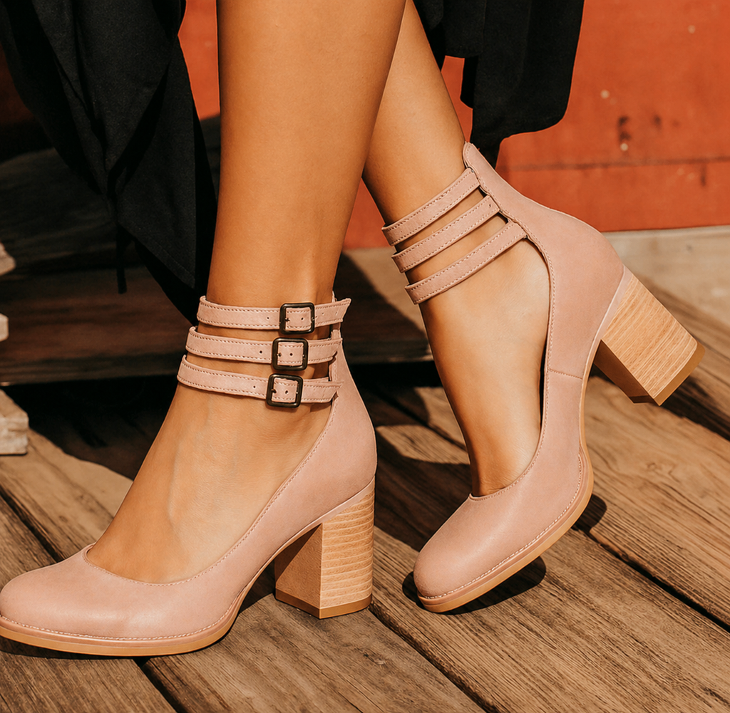 Women's elegant comfortable summer sandals, lifestyle styled view