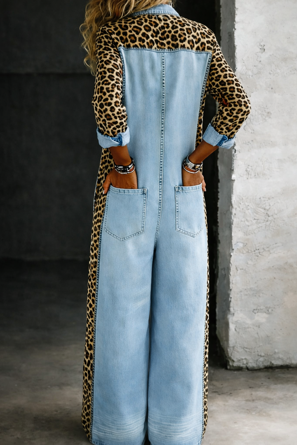 Denim Shirt Jumpsuit