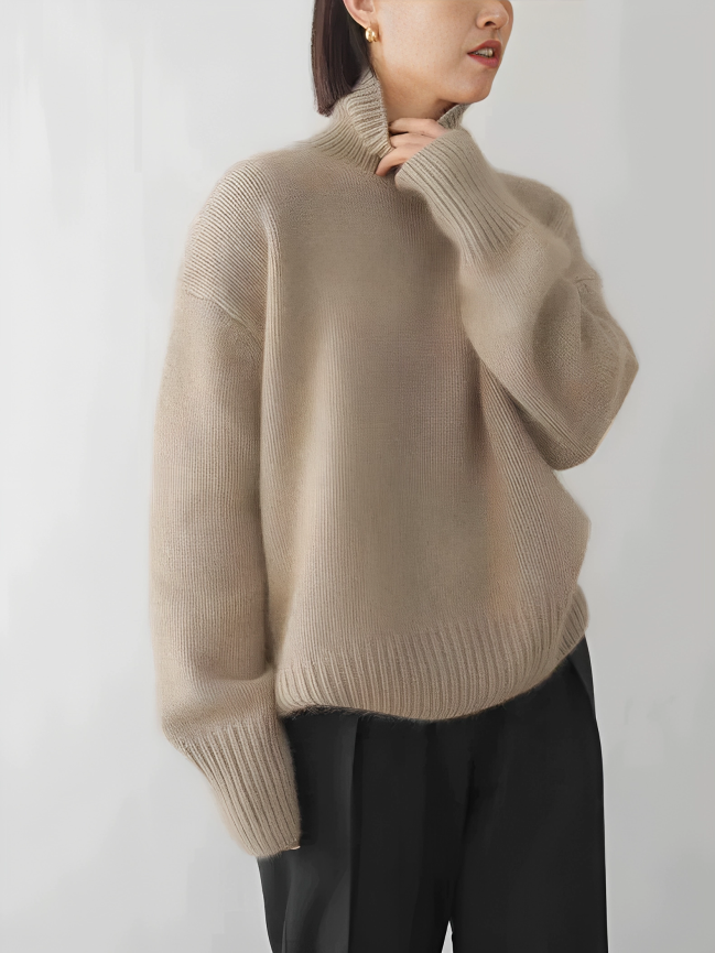 High Neck & Light Warm Layer Turtleneck