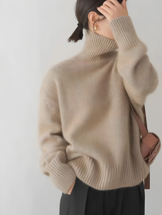 High Neck & Light Warm Layer Turtleneck