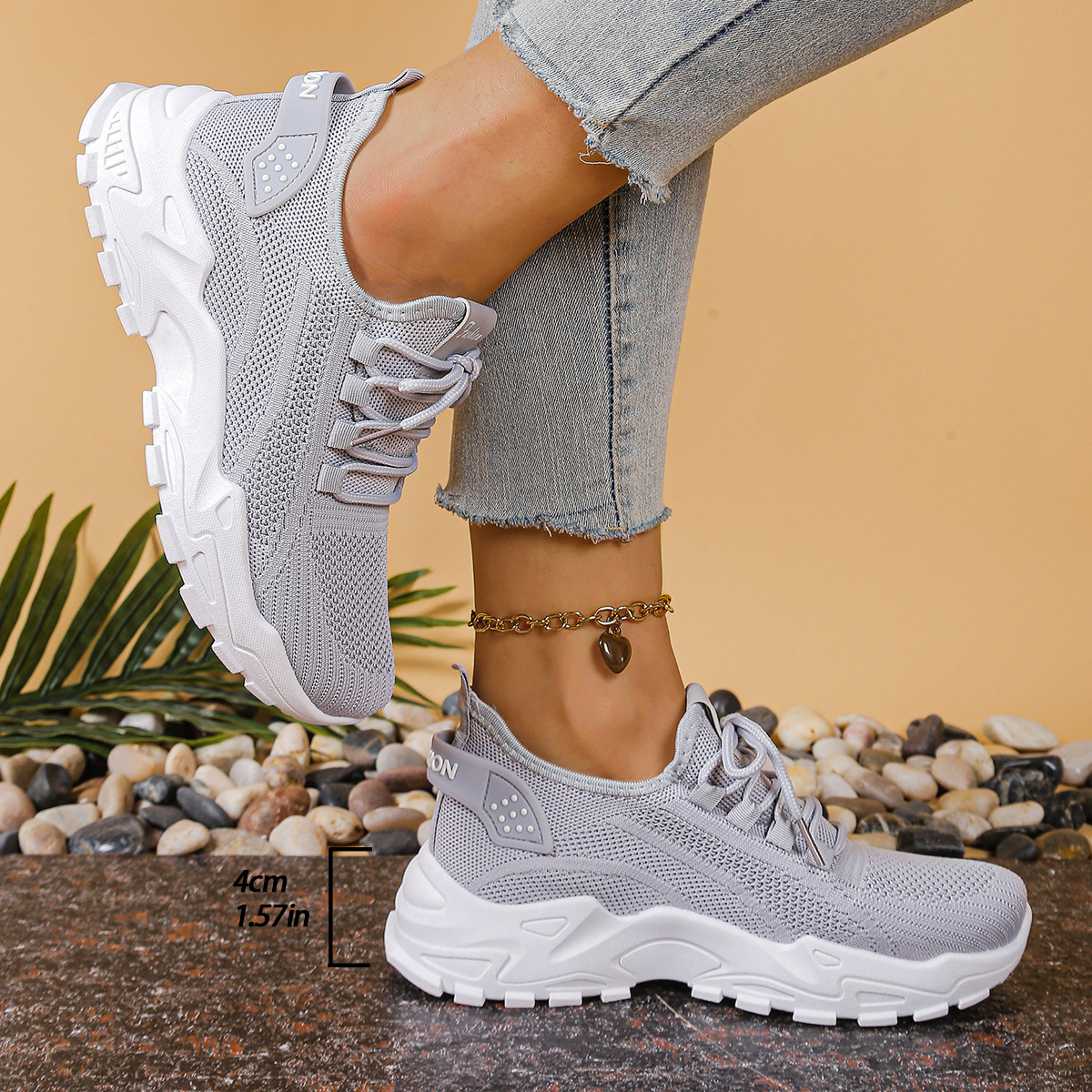Comfort Step sneakers lifestyle on-feet shot active