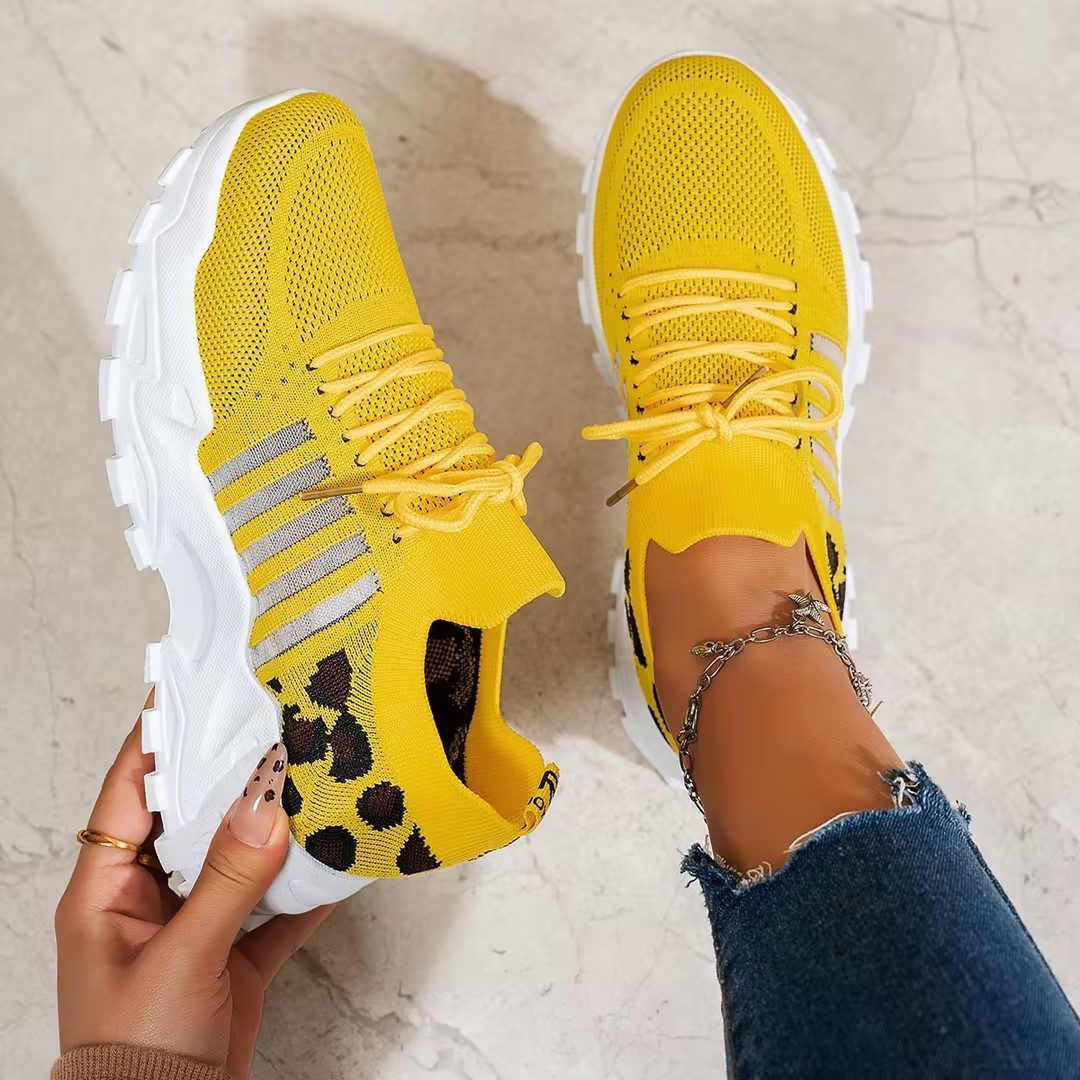 Women's trainers pair angled view